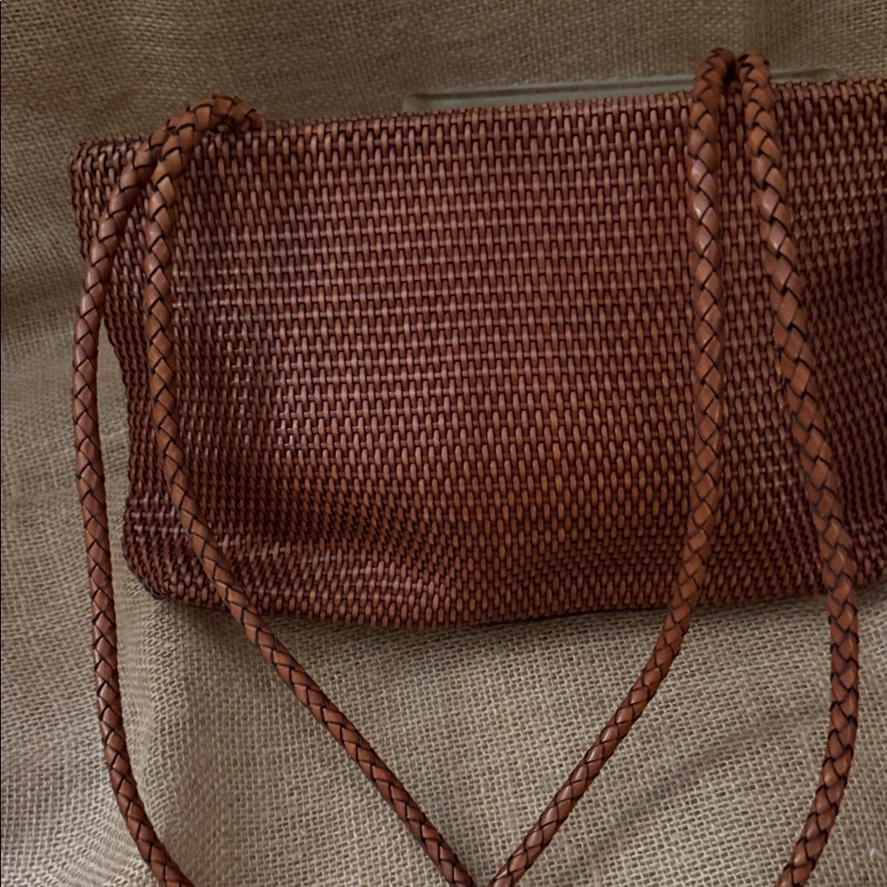 Vintage Talbots  Brown Woven Handbag